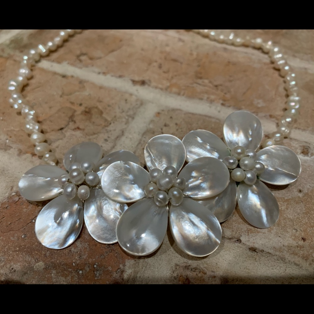REAL Fresh Water pearls & Capiz shell